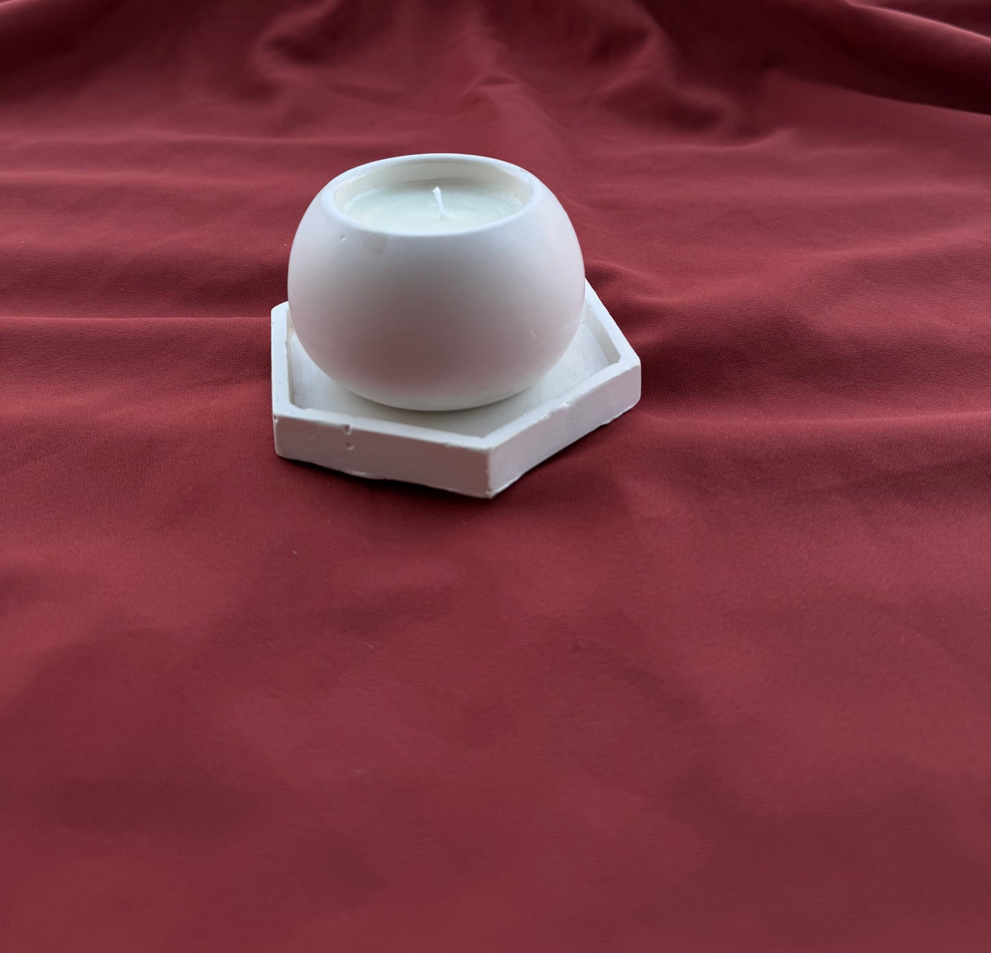 Handmade Jesmonite Candle