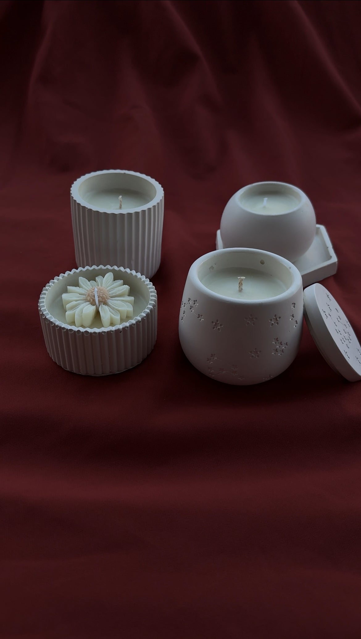 Handmade Jesmonite Candle