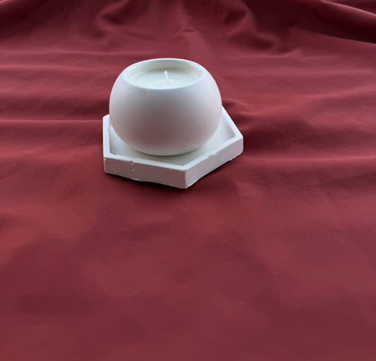 Handmade Jesmonite Candle